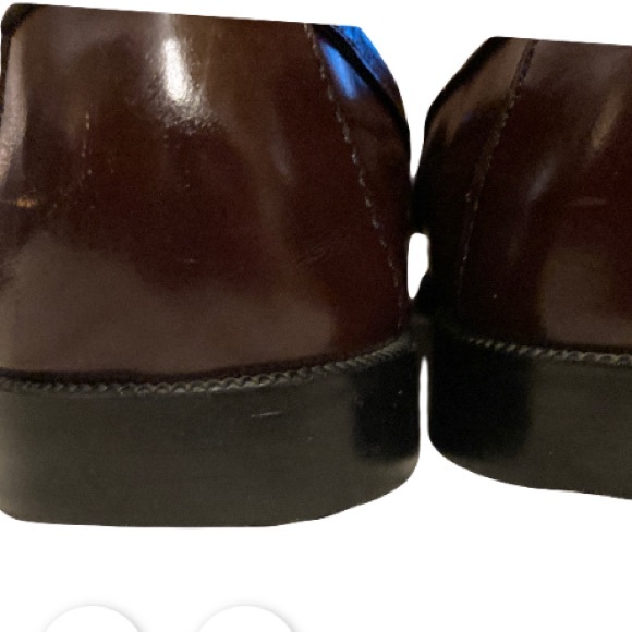 G.H. Bass & Co. Leather Tassel Slip On Loafers Men's Size 9 Burgandy - Picture 4 of 8